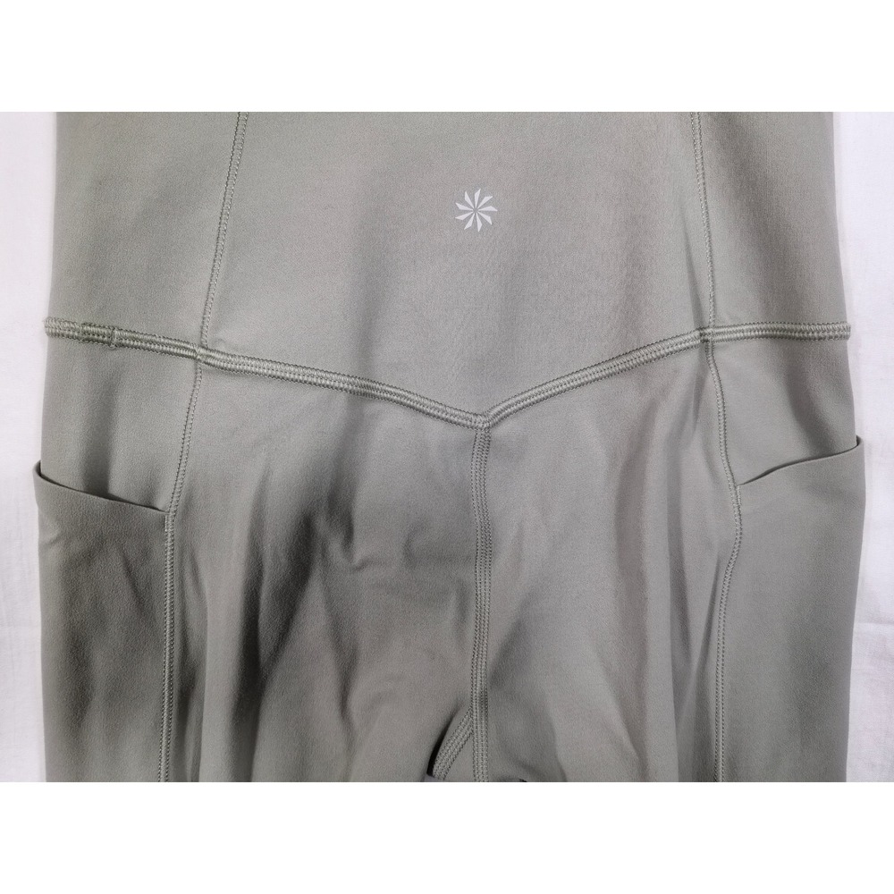 Athleta Salutation Stash Pocket II Cinch 7/8 Leggings Sage Green XS High Rise - Picture 9 of 10